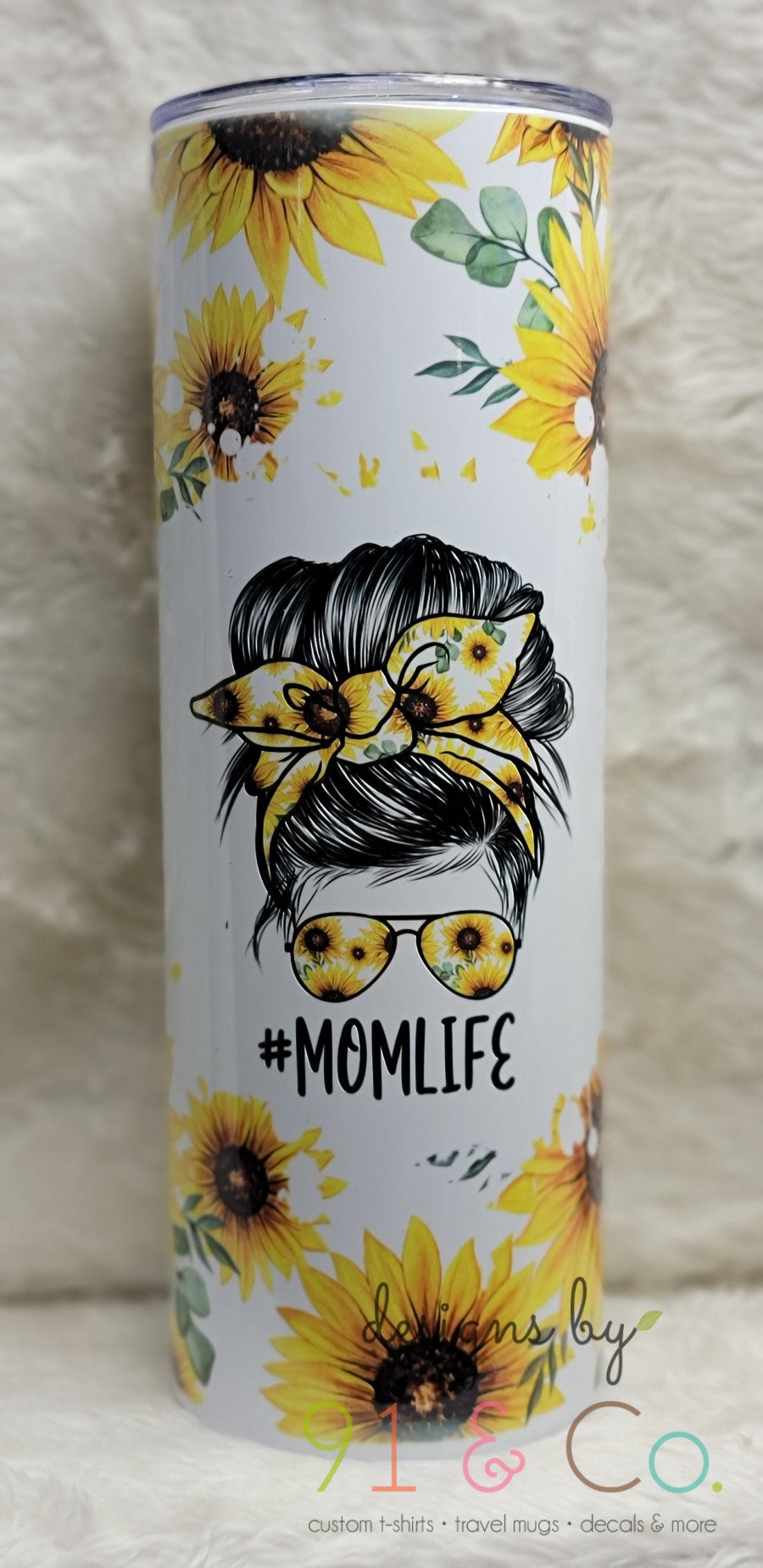 #MOMLIFE Sunflower Skinny Tumbler