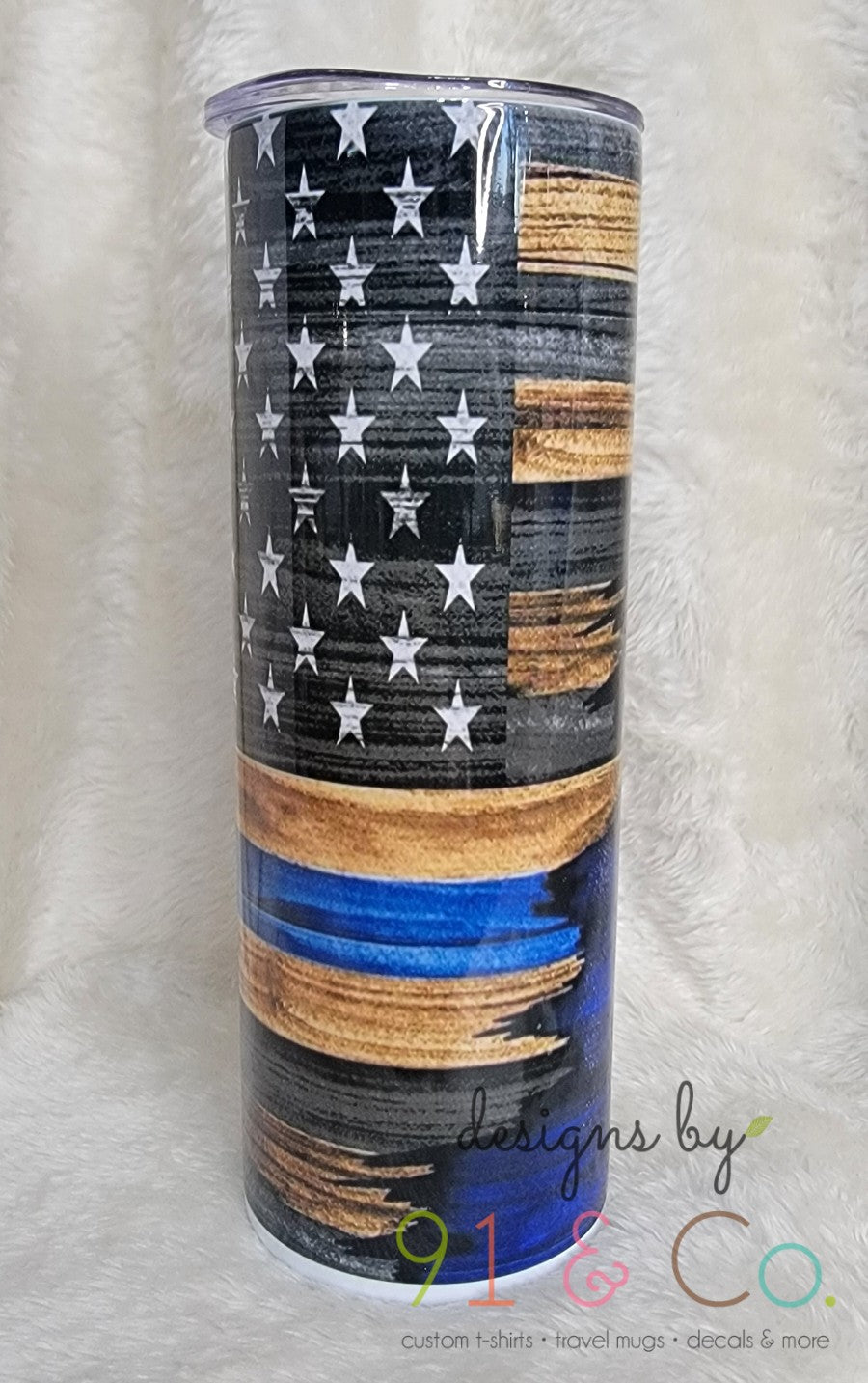 Tgin Blue Line Inspired Tumbler