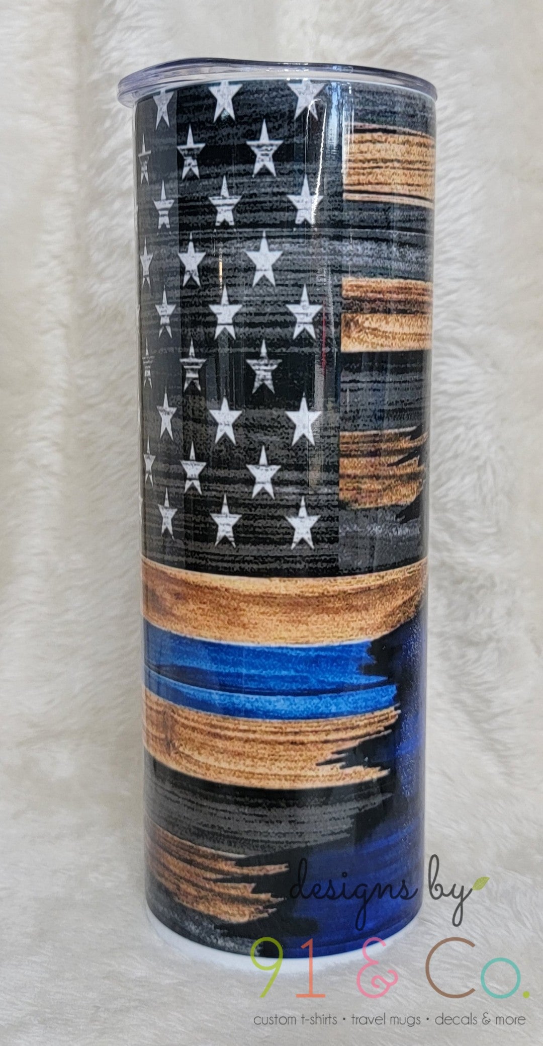 Tgin Blue Line Inspired Tumbler